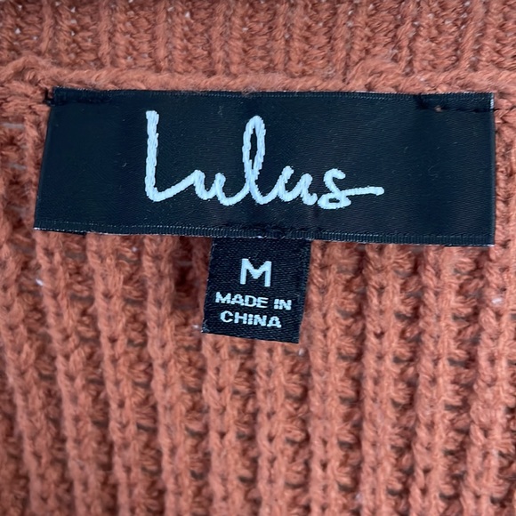 Lulus size M brunt orange crop sweater - Picture 2 of 2